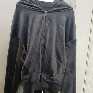 DKNY Black Studded Hoodie